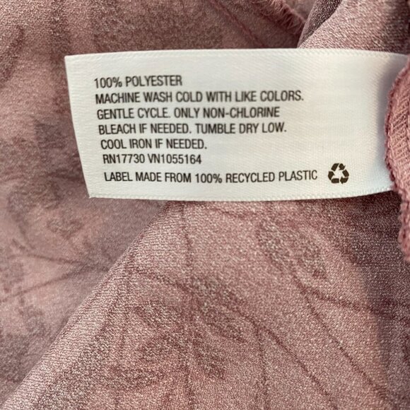 A New Day pink floral midi slip dress Women's Extra Small festival boho feminine - Picture 8 of 8